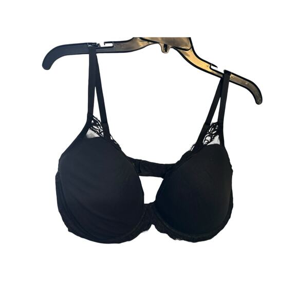 Natori Feathers Plunge T-Shirt Bra Black Size 38DD - Picture 1 of 5